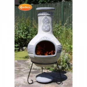 Gardeco Azteca XL Mexican Chimenea Grey