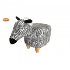 Gardeco Ziggy The Zebra Footstool Velvet
