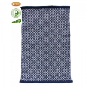Gardeco Diamond Rug Dark Blue 60cm x 90cm