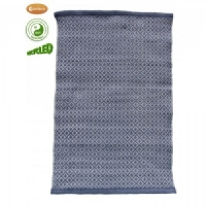 Gardeco Diamond Rug Mid Blue 60cm x 90cm