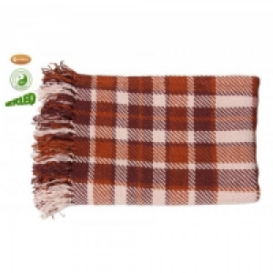 JTF  Gardeco Tartan Pet Throw Cinnamon 130cm x 180cm