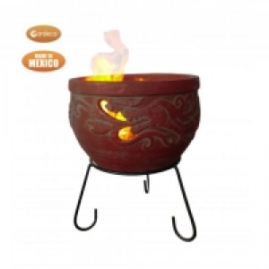 Gardeco Dragon Firepit Celtic Theme Burgundy