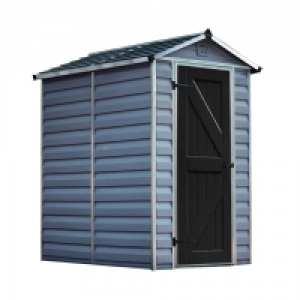 Rowlinson Palram Skylight Grey Apex Shed 4x6ft