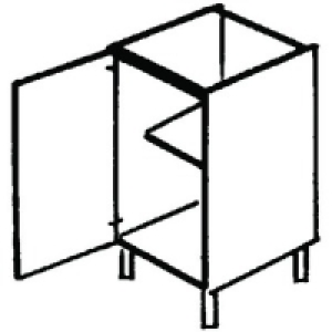 Wickes New Jersey Base Unit High Line 300mm