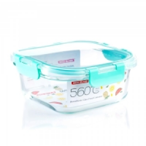 Glass Food Container 2 Compartment 1360ml