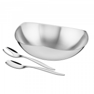 Tramontina Salad Bowl with Serving Spoon & Fork