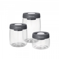 JTF  Tramontina Glass Container with Vacuum Lids 3Pc