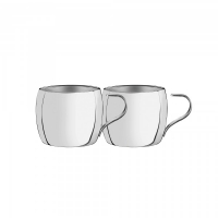 JTF  Tramontina Double Walled Stainless Steel Cups 2Pc
