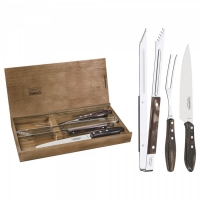 JTF  Tramontina Carving Set with Meat Tongs 3Pc
