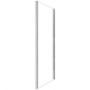 Wickes  Nexa By Merlyn 6mm Semi Framed Chrome Side Panel Only - 1000