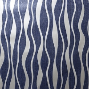 Wickes  Arthouse Metallic Wave Navy & Silver Wallpaper 10.05m x 53cm