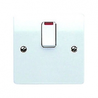 Wickes  MK 20A Neon Switched Flex Outlet - White