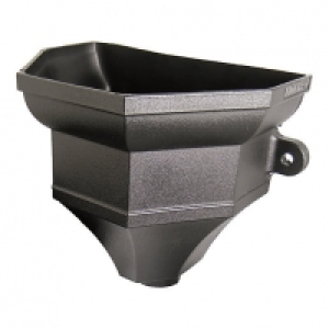Floplast Cast Iron Style Rainwater Head Ogee Hopper - Black £25.50