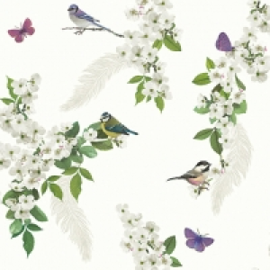 Arthouse Mitzu White Wallpaper 10.05m x 53cm £15.00