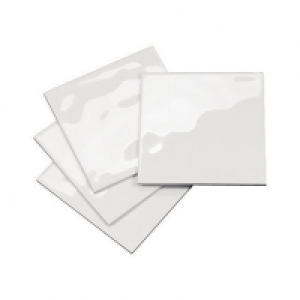 Wickes  Wickes Bumpy White Ceramic Tile 200 x 200mm Sample
