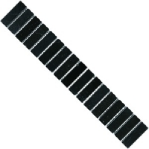 Travertine Border Tiles Black 29x48mm PK6