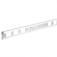 Wickes  Homelux 10mm PVC Straight Edge White Tile Trim