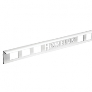 Wickes  Homelux 10mm PVC Straight Edge White Tile Trim