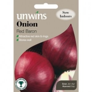 Wickes  Unwins Red Baron Onion Seeds