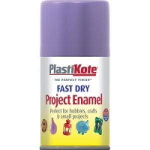 Wickes  Plastikote Fast Dry Enamel Aerosol Spray - Lavender 100ml