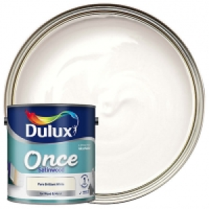 Dulux Once Satinwood Pure Brilliant White 2.5L £22.00