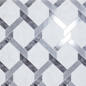 Arthouse Interlock Marble Grey & White Wallpaper 10.05m x 53 £12.00