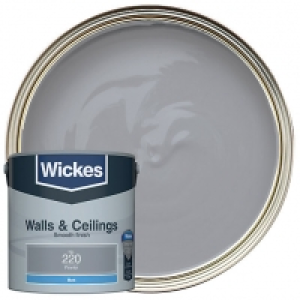 Wickes Pewter - No. 220 Vinyl Matt Emulsion Paint - 2.5L £12.00