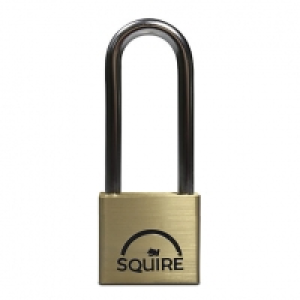 Squire LN4-2.5 Lion Padlock Long Shackle - Brass 40mm £8.00
