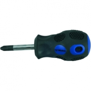 Wickes Soft Grip Stubby Pozi Screwdriver - PZ2 x 38mm