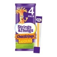 Morrisons  Strings & Things Cheestring Twisted 4 pack