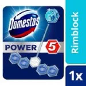 Domestos Power 5 Ocean Toilet Rim Block 1pc &pound;1.00