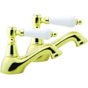 Cascada Bath Taps Gold