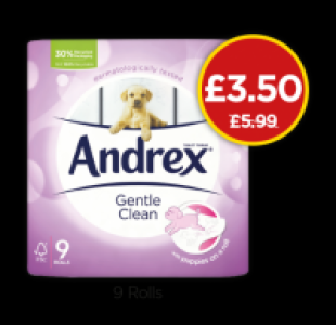 Andrex Gentle Clean Toilet Tissues £3.50