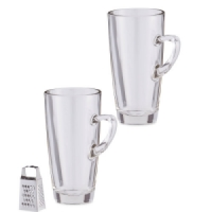 Aldi  Hot Chocolate Glasses & Grater Set