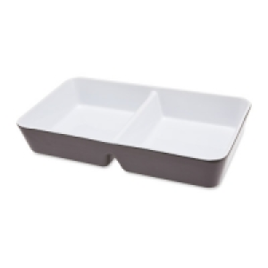 Rectangle Grey Divided Serving Dish