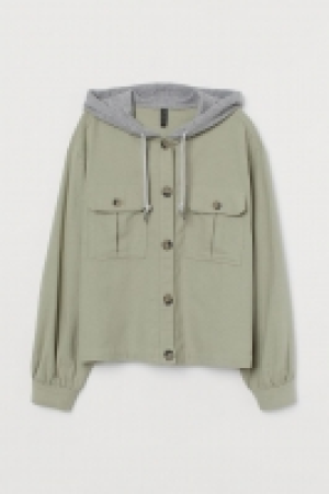 HM  Hooded shirt jacket