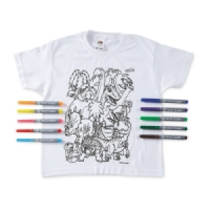 Dinosaur Colour-In T-Shirt