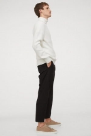 Rib-knit polo-neck jumper £12.00