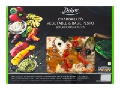 Lidl  Deluxe Chargrilled Vegetable & Basil Pesto Sourdough Pizza