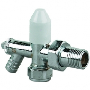 Wickes  Wickes Radiator Valve with Intergrated Drain Off Valve - 15m