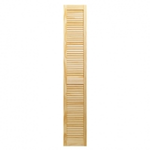 Wickes  Wickes Pine Closed Internal Louvre Door - 1829mm x 305mm