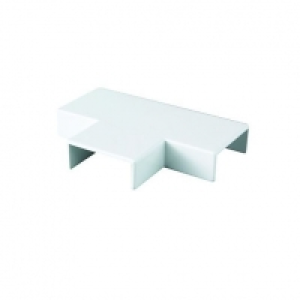 Wickes Mini Trunking Flat Tee - White 38 x 16mm
