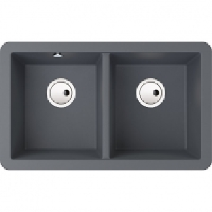 Abode Matrix Square 2 Bowl Granite Undermount Composite Kitc £399.00