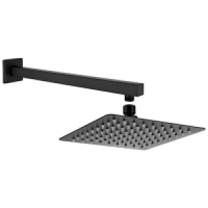 Bristan Black Wall Mounted Square Shower Head & Arm £80.00