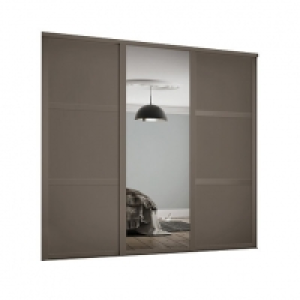 Spacepro 914mm Stone Grey Shaker frame 3 panel & 1x Single p £410.00