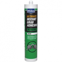 Wickes  Wickes Ultimate Instant Grab Adhesive White - 290ml