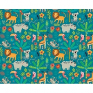 ohpopsi Jungle Animals Wall Mural - XL 3.5m (W) x 2.8m (H) £80.00