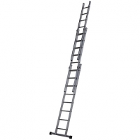 Wickes  Werner Professional 5.7m 3 Section Aluminium Extension Ladde