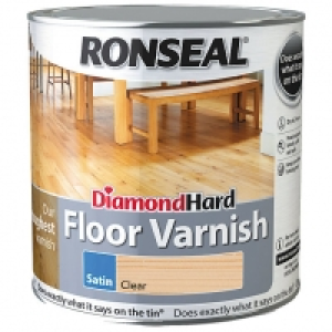 Ronseal Diamond Hard Floor Varnish - Clear Satin 2.5L £45.00