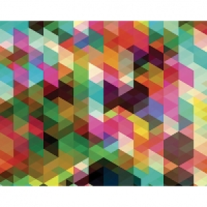 ohpopsi Colourful Geometric Mosaic Wall Mural - L 3m (W) x 2 £60.00